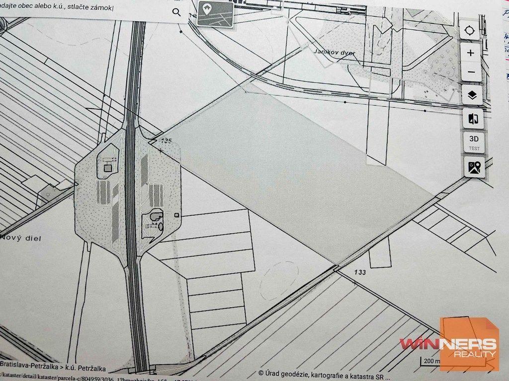 Predaj stavebný pozemok, 104.716 m2, Slnečnice-mesto, Bratislava - Petržalka