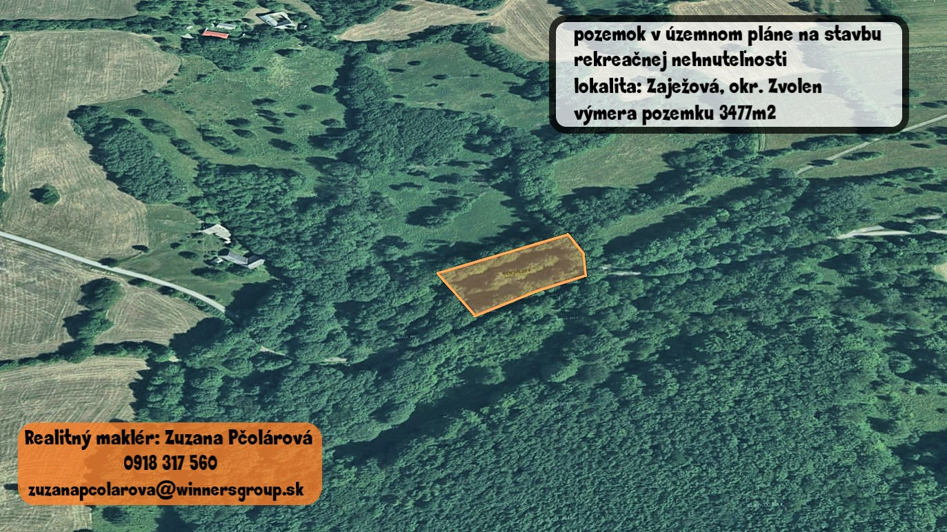 REZERVOVANÉ - Zaježová, pozemok v ÚP na výstavbu