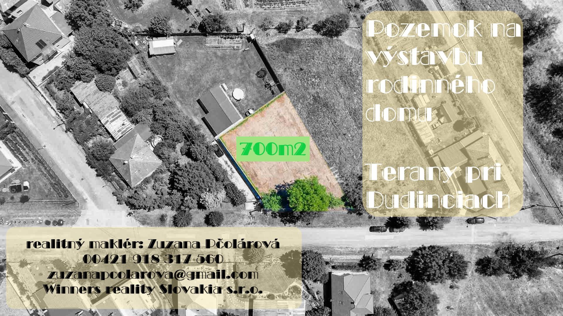 Terany pri Dudinciach – pozemok na stavbu RD