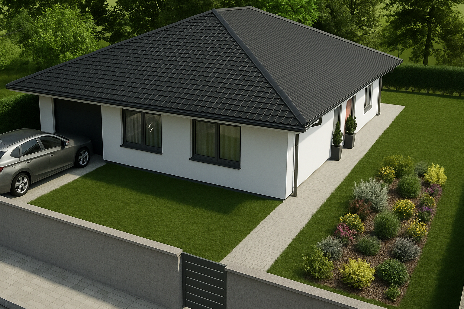 Predaj 4-izb. 115m2 RD novostavba s garážou a tep.čepadlom, 508m2 pozemok, Hrubá Borša, okr.Senec