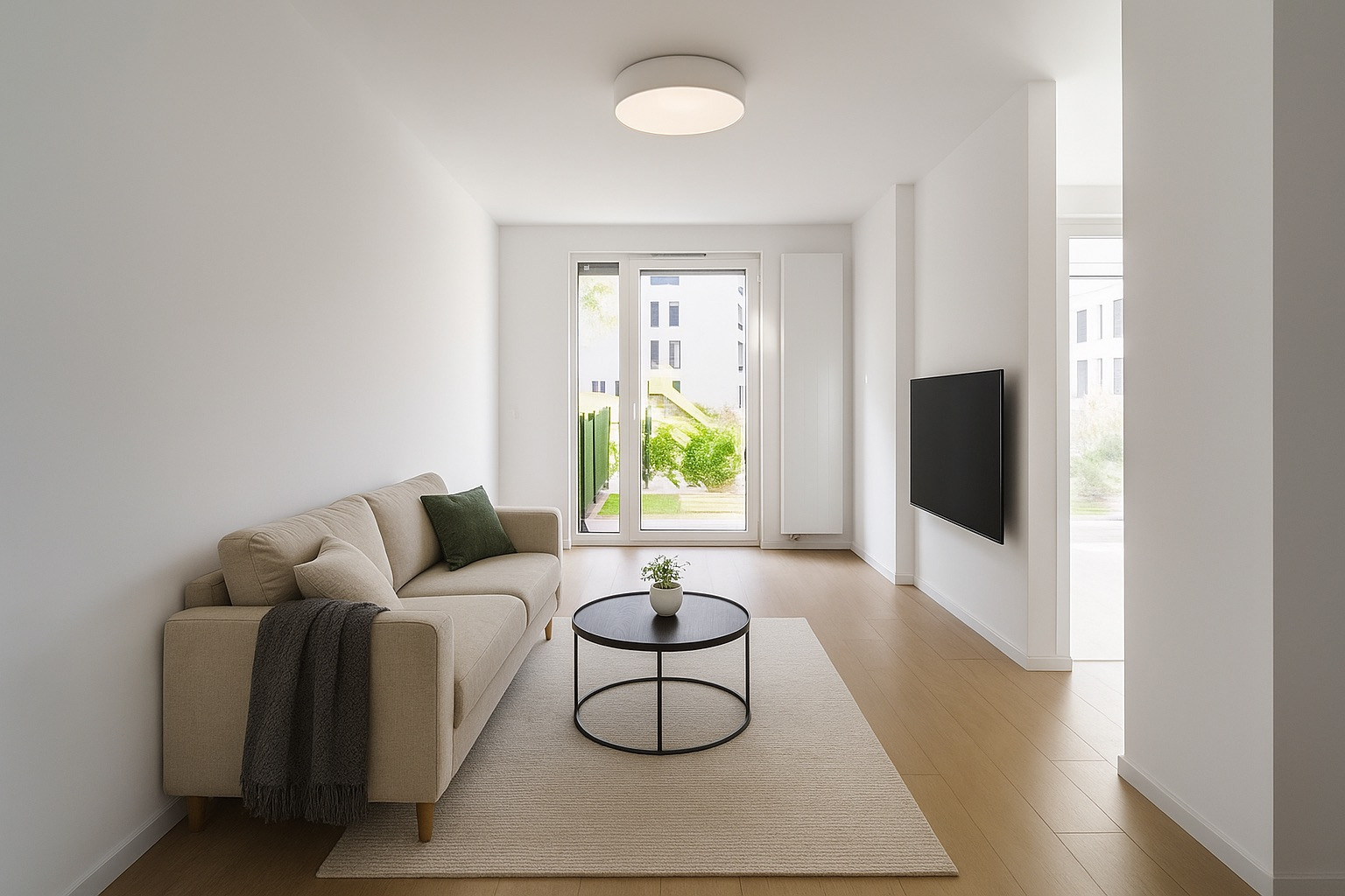 NA PREDAJ NOVOSTAVBA 2-izbový byt 62,38m2 s predzáhradkou, pivnicou a park. státím v projekte Prúdy, ul. Včelárska Trnava