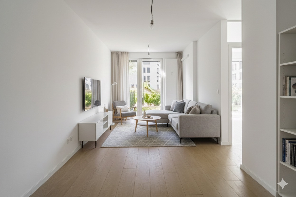 NA PREDAJ NOVOSTAVBA 2-izbový byt 62,38m2 s predzáhradkou, pivnicou a park. státím v projekte Prúdy, ul. Včelárska Trnava