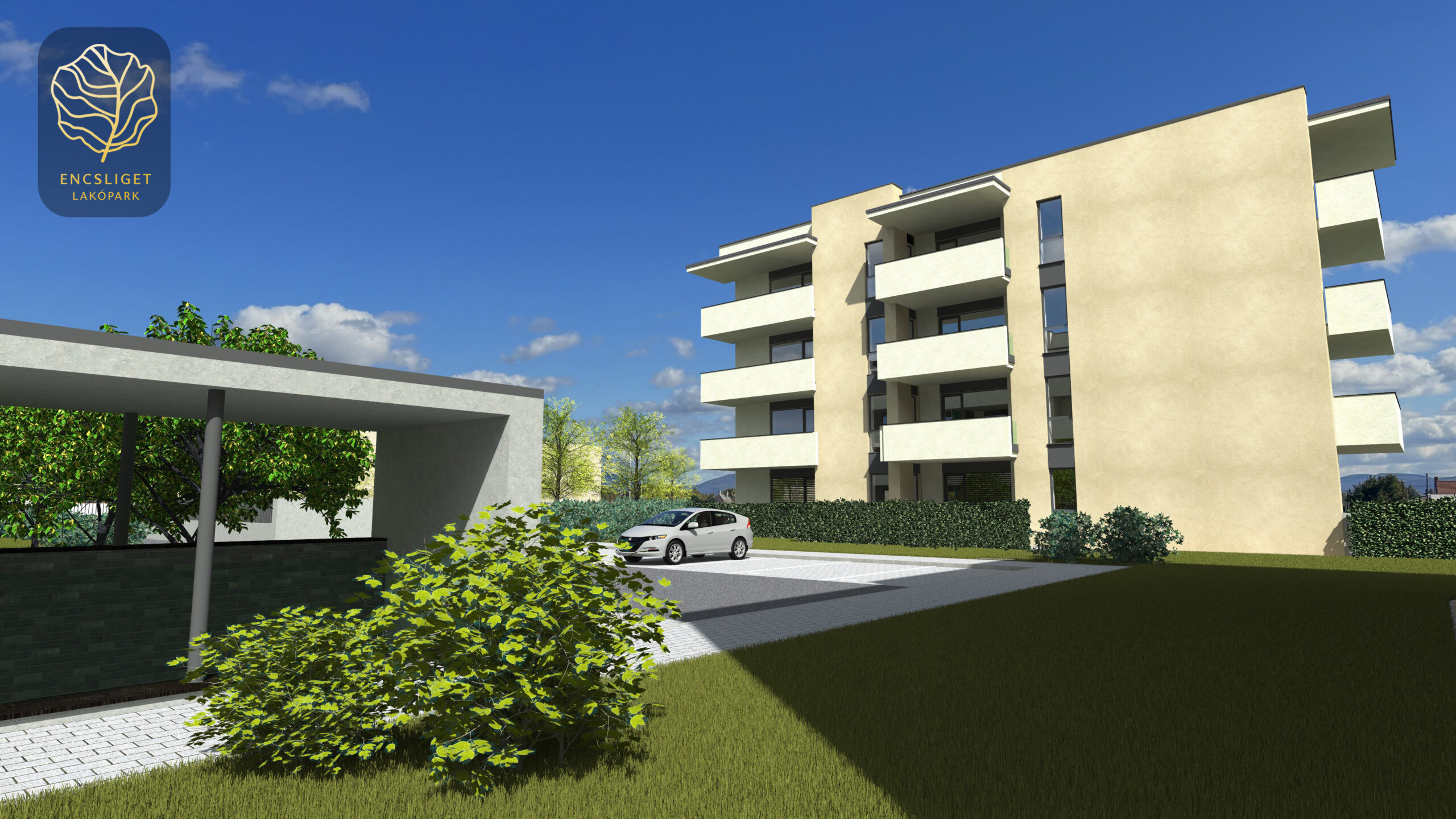 Pozemok so stavebným povolením na výstavbu 144 bytov v meste ENCS - Maďarsko, 30 minút od mesta Košice.