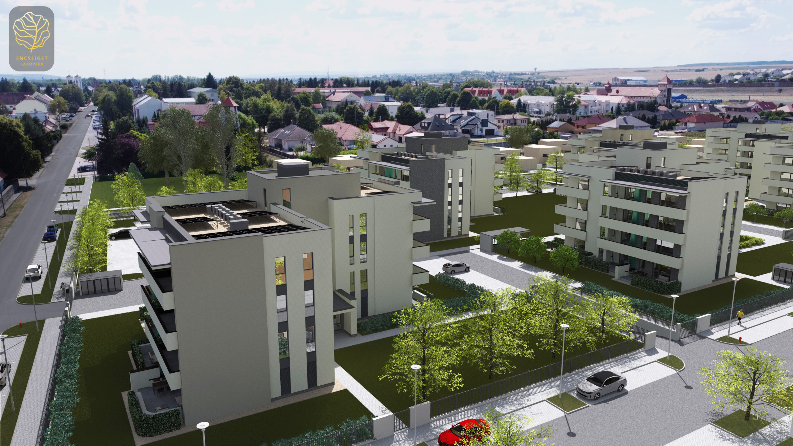 Pozemok so stavebným povolením na výstavbu 144 bytov v meste ENCS - Maďarsko, 30 minút od mesta Košice.