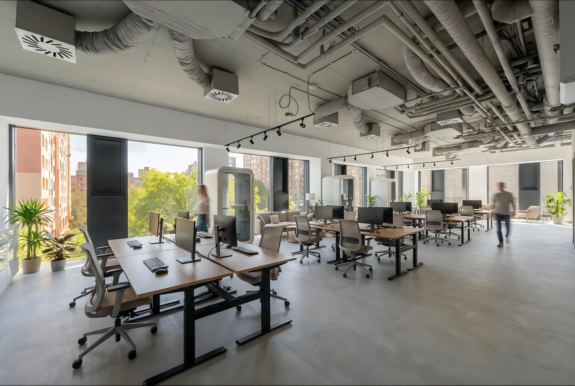 Moderný nebytový priestor open space o veľkosti 124,76 m2 v DUETT Business Residence na prenájom.