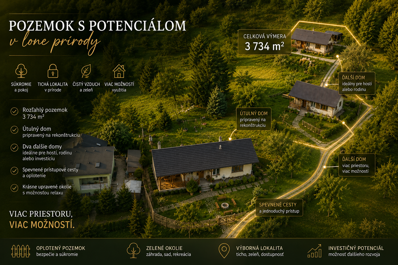 NA PREDAJ | Rodinný dom s investičným potenciálom – Žarnovická Huta, Žarnovica