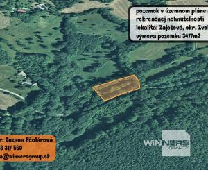 REZERVOVANÉ - Zaježová, pozemok v ÚP na výstavbu