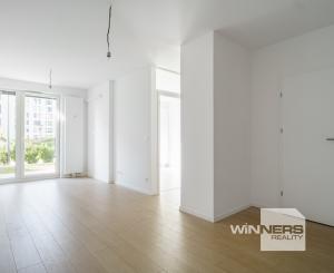 NA PREDAJ NOVOSTAVBA 2-izbový byt 62,38m2 s predzáhradkou, pivnicou a park. státím v projekte Prúdy, ul. Včelárska Trnava