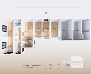 REZERVOVANÉ - Rodinný dom s 2 garážami na predaj, Opiná, Košice - okolie