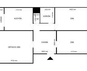 REZERVOVANÉ - Na predaj 3-izbový byt s loggiou – sídlisko Drieňová, Banská Štiavnica