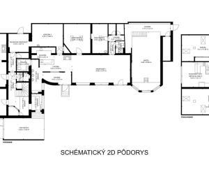 Na predaj samostatne stojaci rodinný dom v zadnej časti prepojený s prízemným domom, pozemok 1659 m2, Štúrova ulica, Skalica