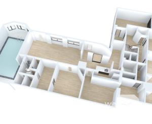 Na predaj samostatne stojaci rodinný dom v zadnej časti prepojený s prízemným domom, pozemok 1659 m2, Štúrova ulica, Skalica