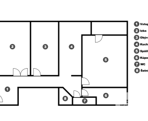 NA PREDAJ 3-izbový klimatizovaný byt 79,34m2 v obľúbenej lokalite s výbornou dostupnosťou, ul. Tehelná