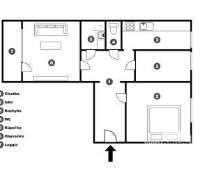 NA PREDAJ 3-izbový byt 74 m2 po kompletnej rekonštrukcií s loggiou, ul. Gessayova