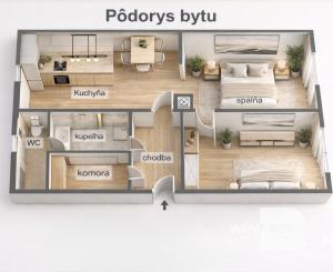 REZERVOVANÉ - Na predaj 2 - izbový byt po rekonštrukcii v obci Banská Belá