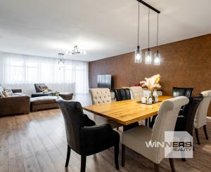 NA PREDAJ veľkometrážny 4-izbový byt 166,94 m² s parkovacím státím a 2 loggiami – Zámocká ulica