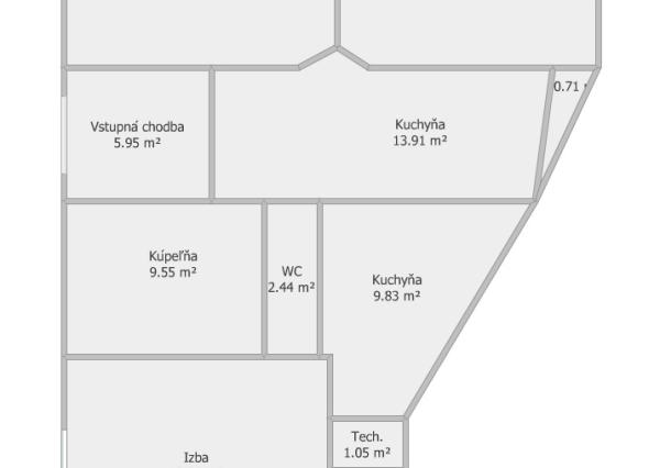 REZERVOVANÉ - Na predaj 3 izbový byt v Starom meste - Košice