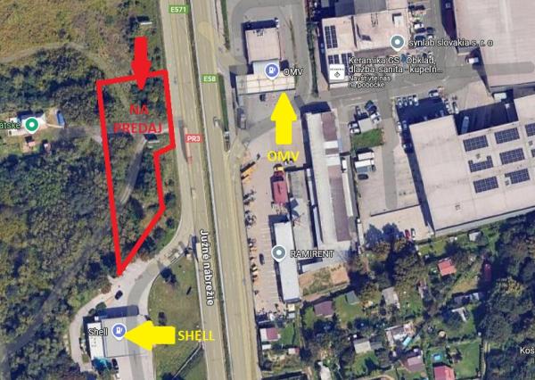 Na predaj investičný pozemok, 13 árov,  Južné nábrežie v Košiciach