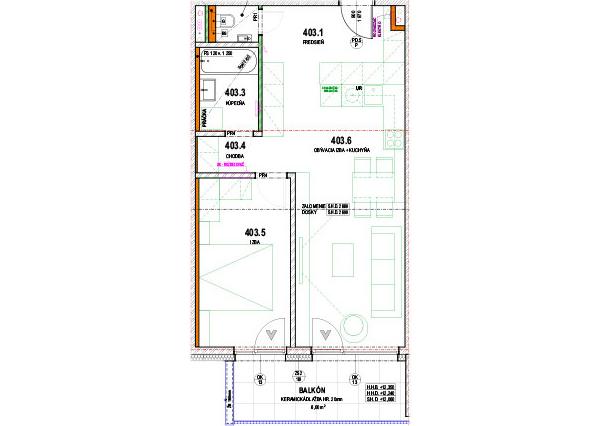 Nový 2-izbový byt s balkónom v novostavbe – Svit !