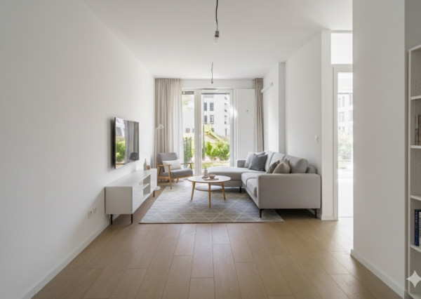 NA PREDAJ NOVOSTAVBA 2-izbový byt 62,38m2 s predzáhradkou, pivnicou a park. státím v projekte Prúdy, ul. Včelárska Trnava