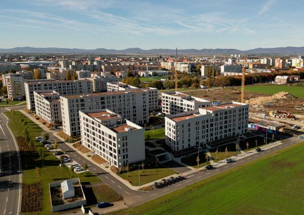NA PREDAJ NOVOSTAVBA 2-izbový byt 62,38m2 s predzáhradkou, pivnicou a park. státím v projekte Prúdy, ul. Včelárska Trnava