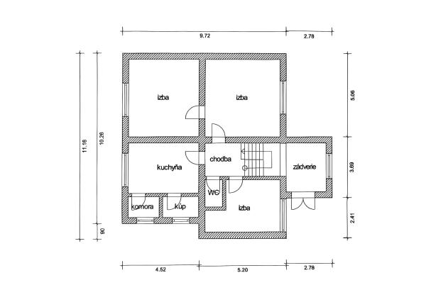 Dvojgeneračný RD  na predaj ● 5 izieb ● okrajová časť obce Veľká Ida