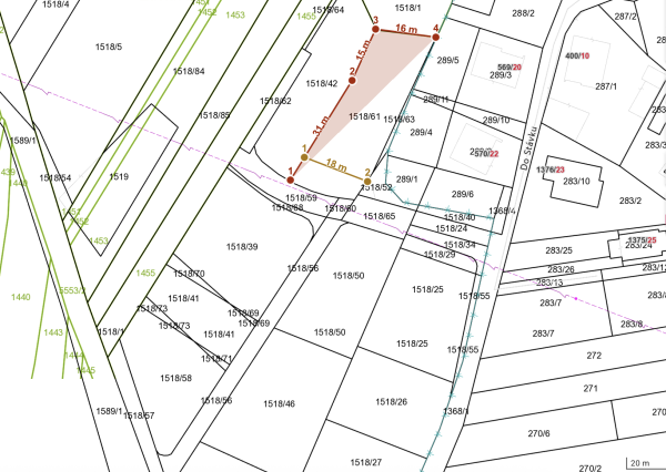 Predaj investičného stavebného pozemku o výmere 786 m² – ulica Do Stávku,  Žilina – Trnové