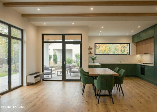 NA PREDAJ – Moderný 4-izbový rodinný dom s veľkou terasou a súkromím | Hontianske Nemce | pozemok 765 m²