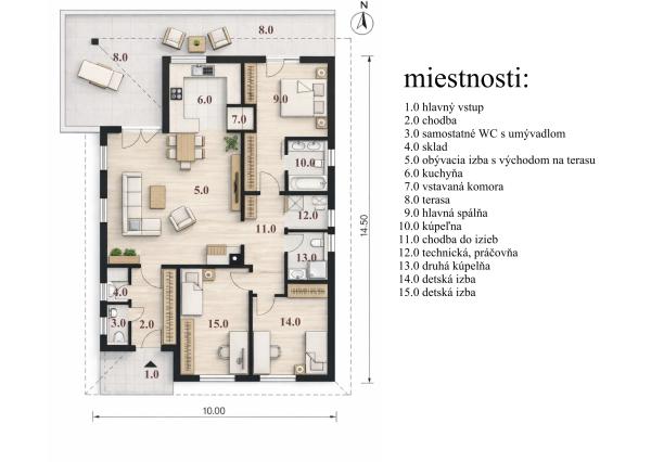 NA PREDAJ – Moderný 4-izbový rodinný dom s veľkou terasou a súkromím | Hontianske Nemce | pozemok 765 m²