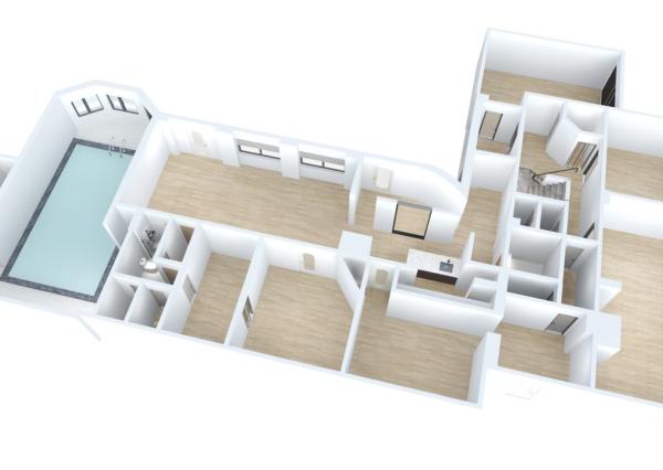 Na predaj samostatne stojaci rodinný dom v zadnej časti prepojený s prízemným domom, pozemok 1659 m2, Štúrova ulica, Skalica