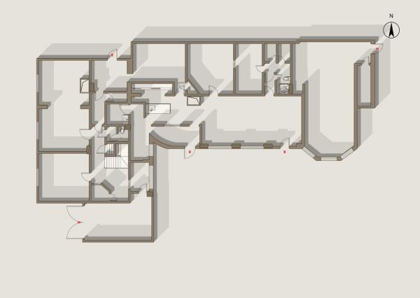 Na predaj samostatne stojaci rodinný dom v zadnej časti prepojený s prízemným domom, pozemok 1659 m2, Štúrova ulica, Skalica