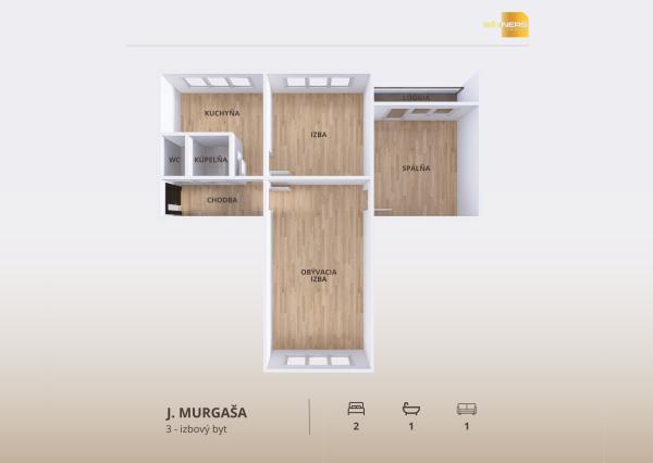 3i byt,ul. J.Murgaša