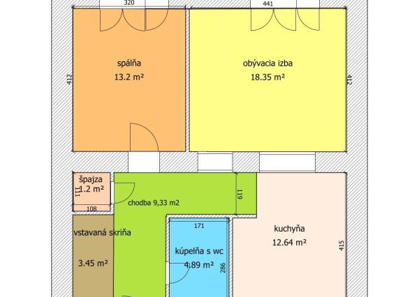 2-izbový byt V.Krtíš, ul. Školská