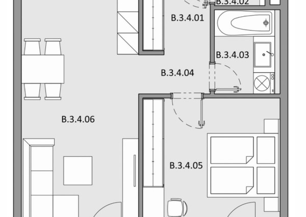 Rezidencia ČÍŽIK - 2i byt s balkónom