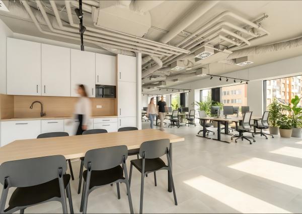 Moderný nebytový priestor open space o veľkosti 124,76 m2 v DUETT Business Residence na prenájom.