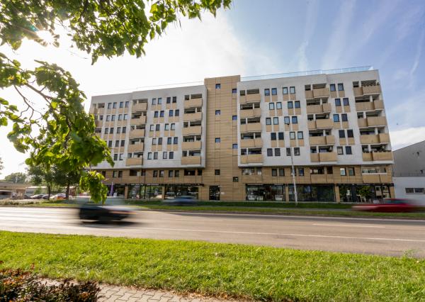 Na prenájom 2-izb. byt 57,88m2 s terasou a park. státím v projekte Panónka, na skok do centra Bratislavy